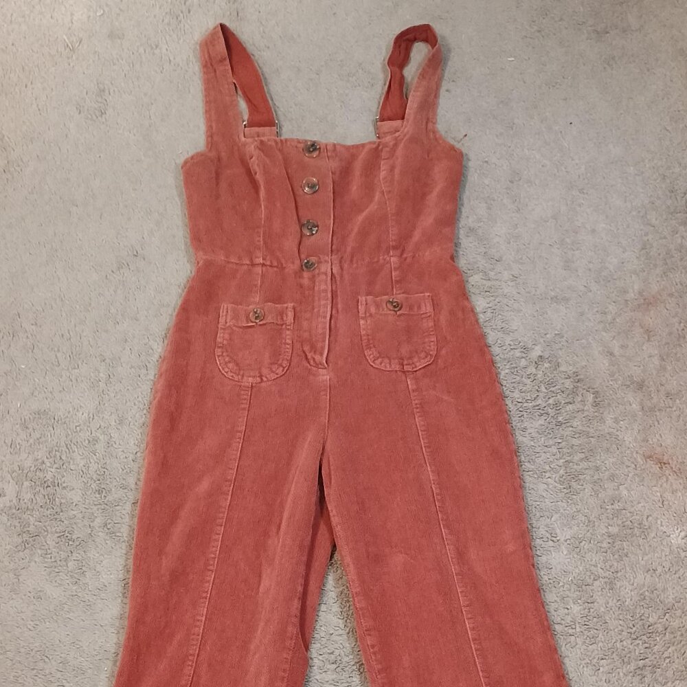 Urban Outfitters Rust Corduroy Jumpsuit